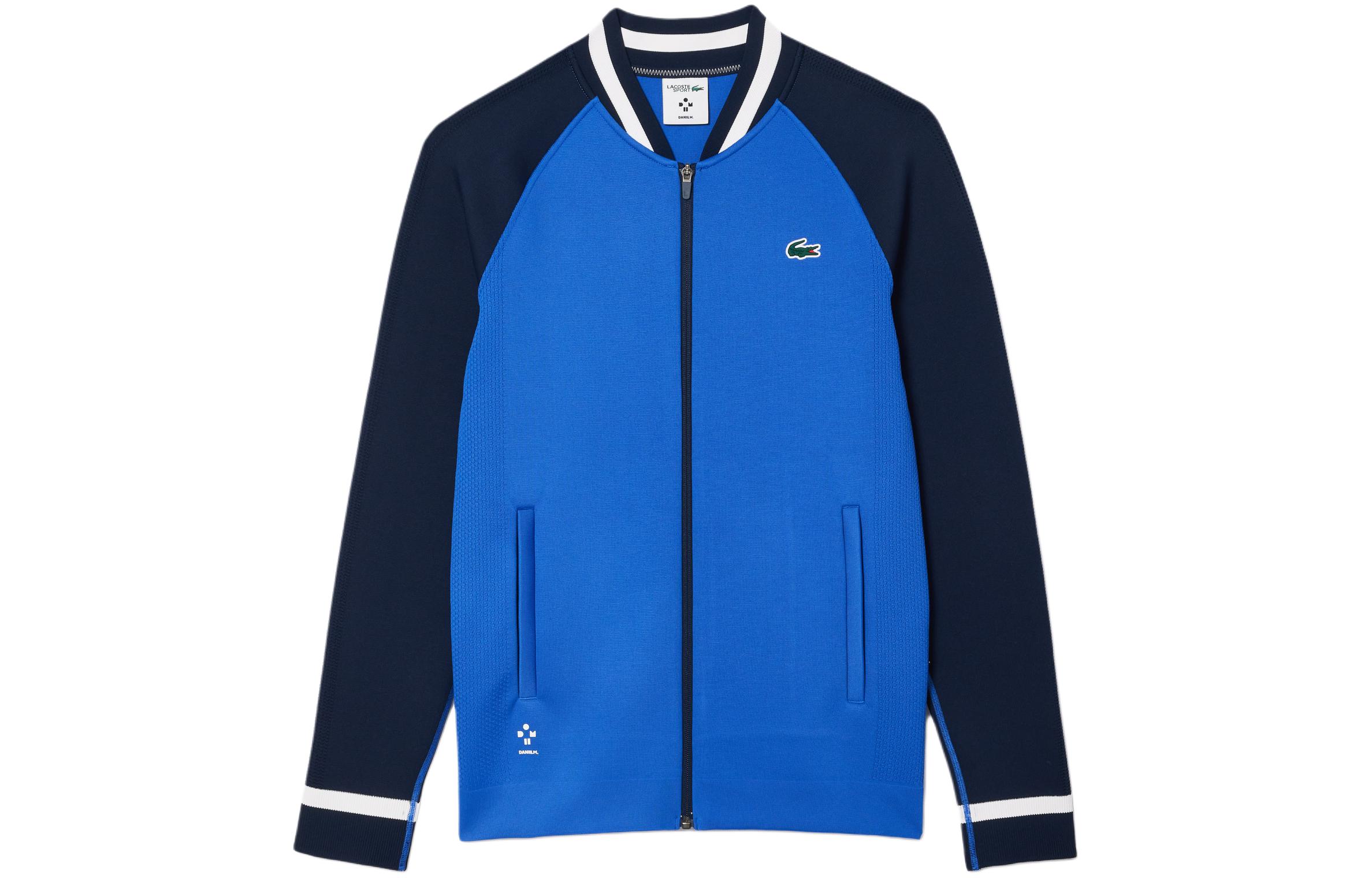 LACOSTE · Jackets Men's Blue Baseball Collar Moderate Other