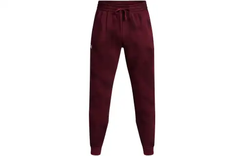 Under Armour Rival Fleece Knitted Sweatpants Men's Red Moderate Cuffed Pants