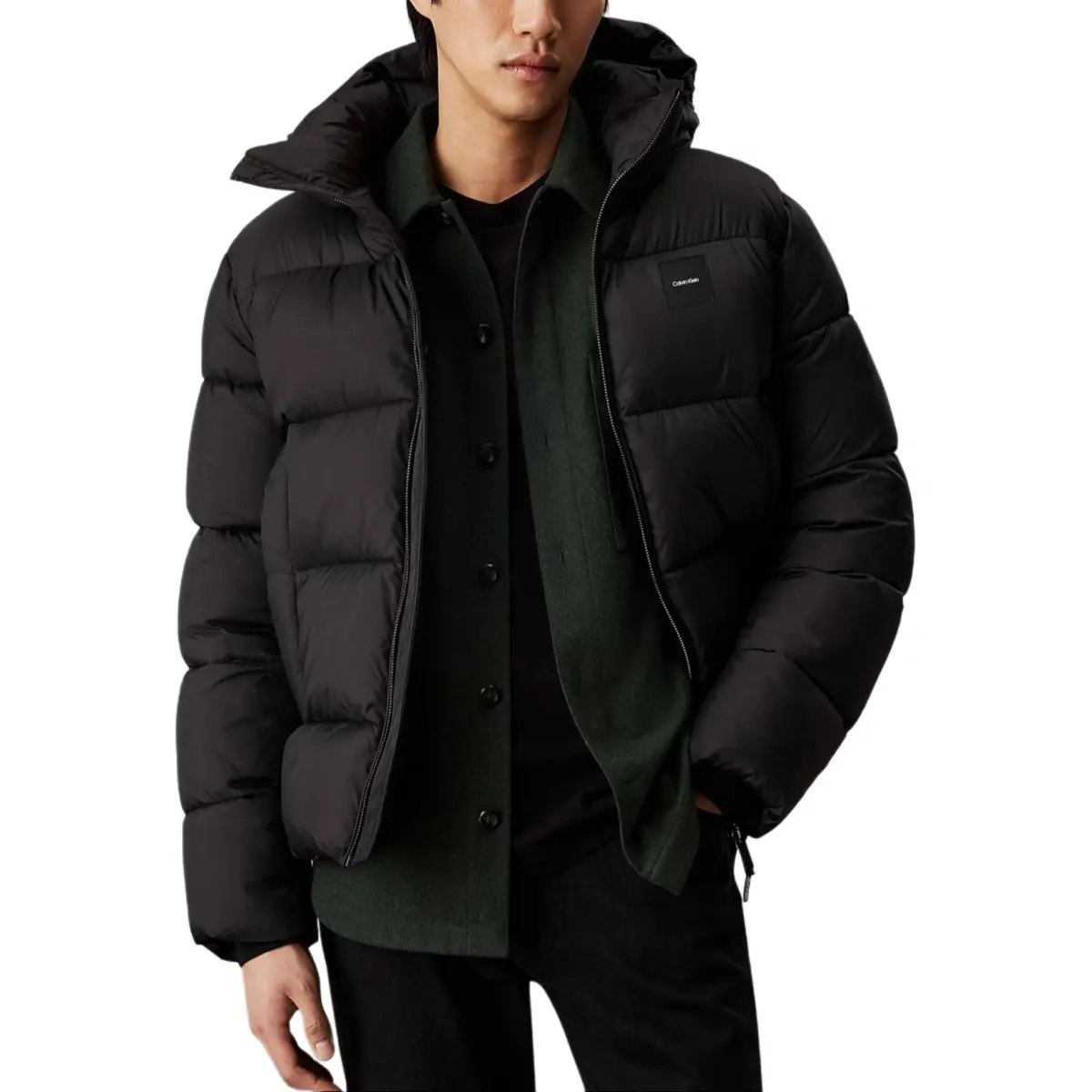 CALVIN KLEIN Puffer Jacket Europe Version Men's Black
