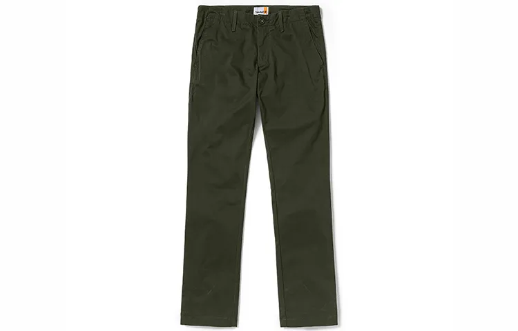 Timberland Casual Pants Men's Luggage Bag Green Thin Straight Fit Pants