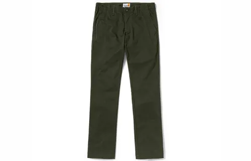 Timberland Casual Pants Men's Luggage Bag Green Moderate Straight Fit Pants