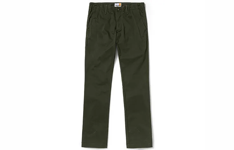 Timberland Casual Pants Men's Luggage Bag Green Moderate Straight Fit Pants