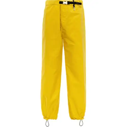 PRADA FW21 Casual Pants Men's Yellow