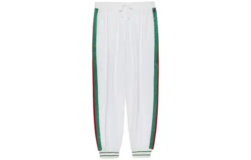 GUCCI SS23 Knitted Sweatpants Men's White