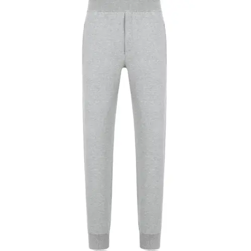 DIOR Knitted Sweatpants Men's Gray Moderate Other
