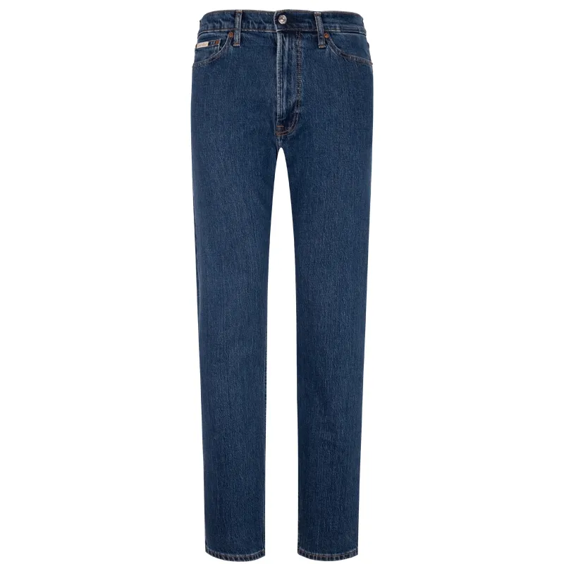 Calvin Klein Jeans Men's E5D-Denim Blue Moderate Straight Fit Pants