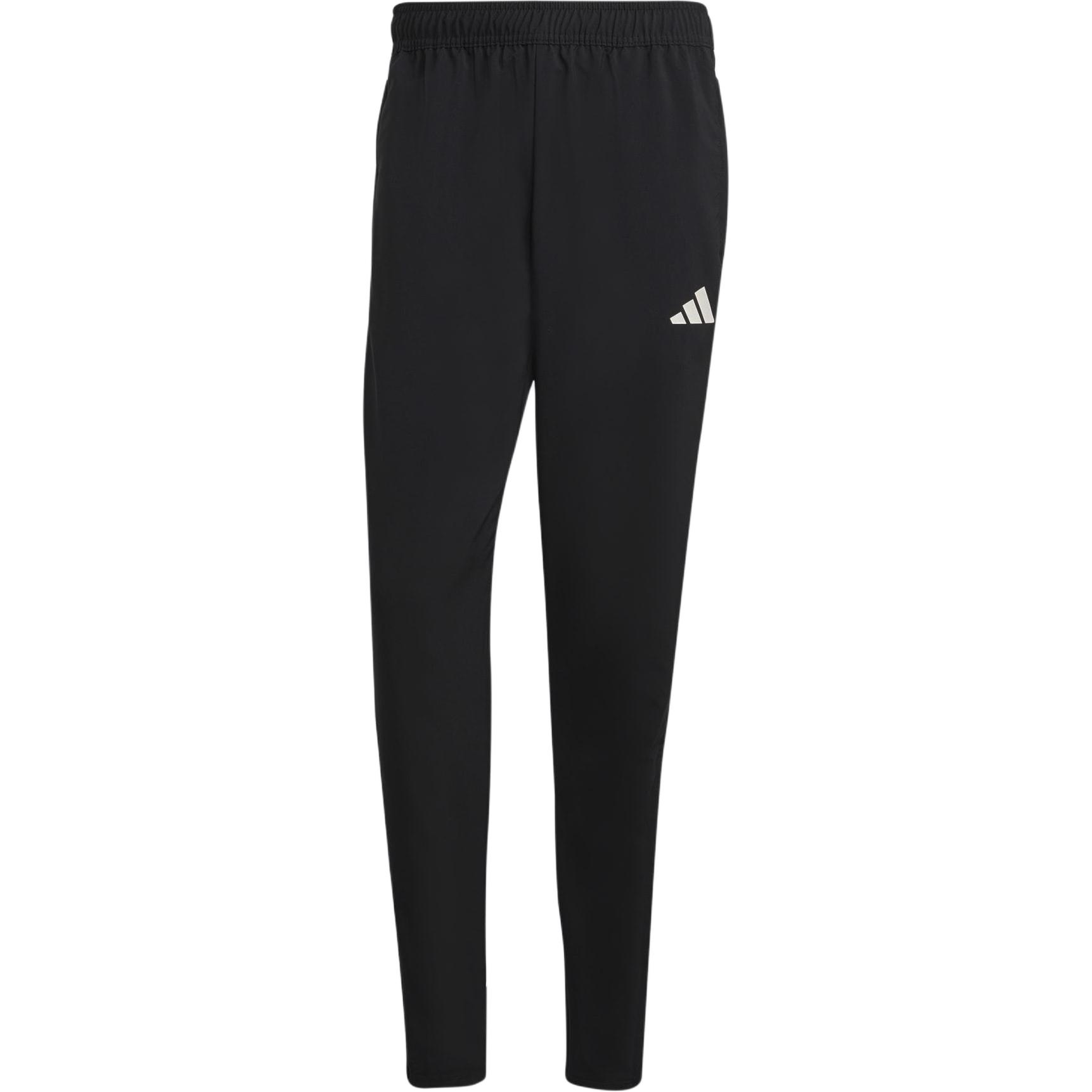Adidas, comfortable breathable knitted black trousers, elastic waist