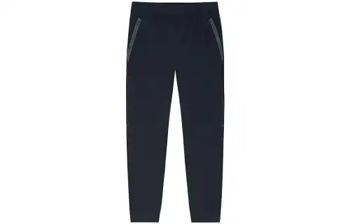 ANTA Knitted Sweatpants Men's Night Sea Black Moderate Cuffed Pants