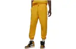 Jordan Knitted Sweatpants Men's Yellow Moderate Cuffed Pants