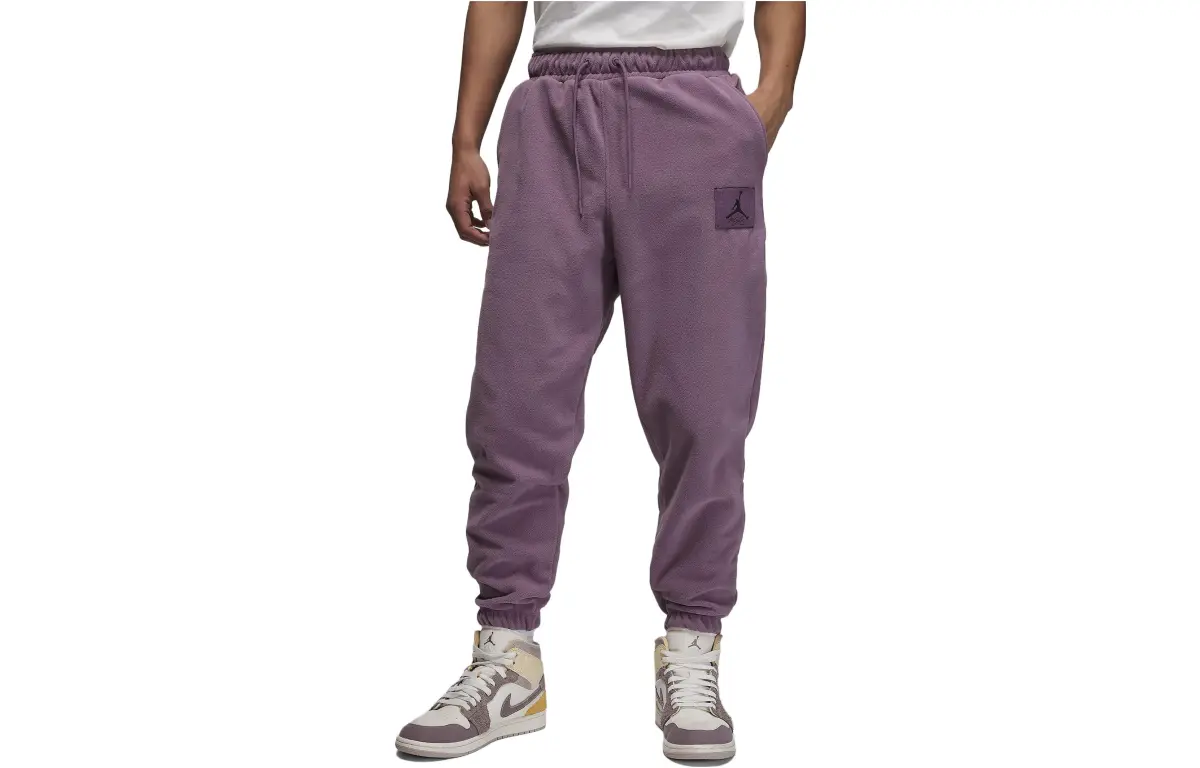 Jordan Flight Fleece Knitted Sweatpants Men's Fuchsia