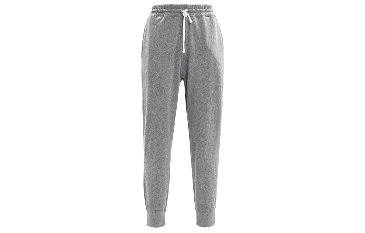 THE NORTH FACE Knitted Sweatpants Men's Gray Moderate Cuffed Pants