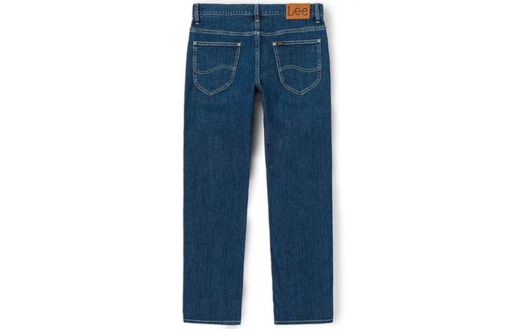 Lee Jeans Men's Dark Blue Thickened Straight Fit Pants