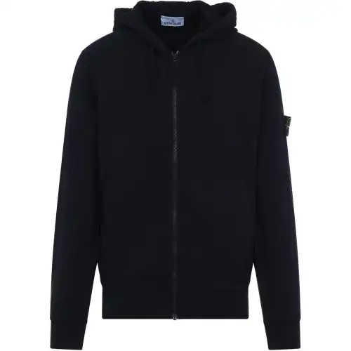 STONE ISLAND Compass Patch Zip Up Hoodie