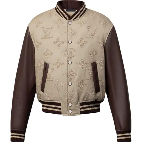 LOUIS VUITTON Monogram Embroidered Varsity Blouson