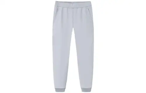 ANTA Knitted Sweatpants Men's Light Mud Gray Moderate Cuffed Pants