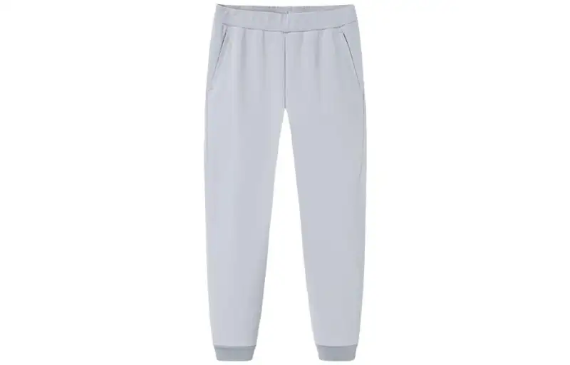 ANTA Knitted Sweatpants Men's Light Mud Gray Moderate Cuffed Pants