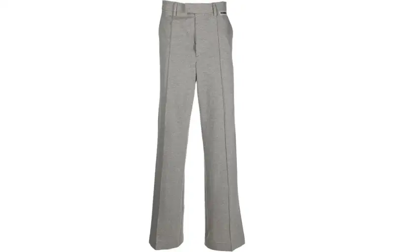 Vetements Casual Pants Men's Gray Moderate Straight Fit Pants