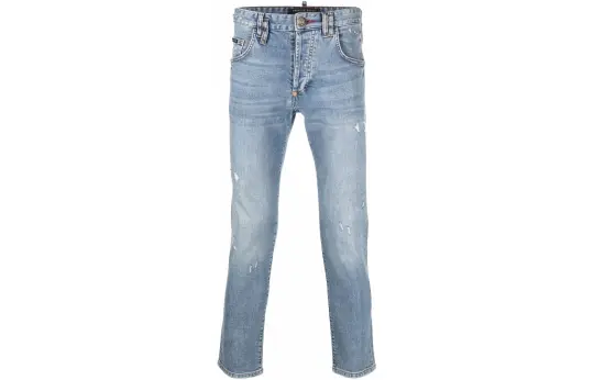 PHILIPP PLEIN Embroidered logo Slim fit Jeans