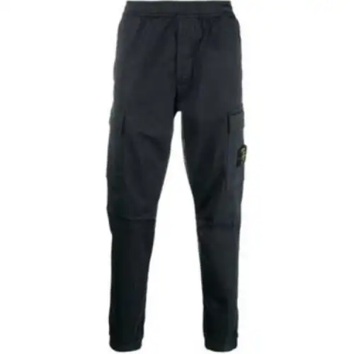 STONE ISLAND Cargo Pants Men's Black