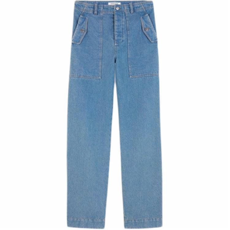 Мужские штаны Maison Kitsune MM01113WW5023-P413 (синие)