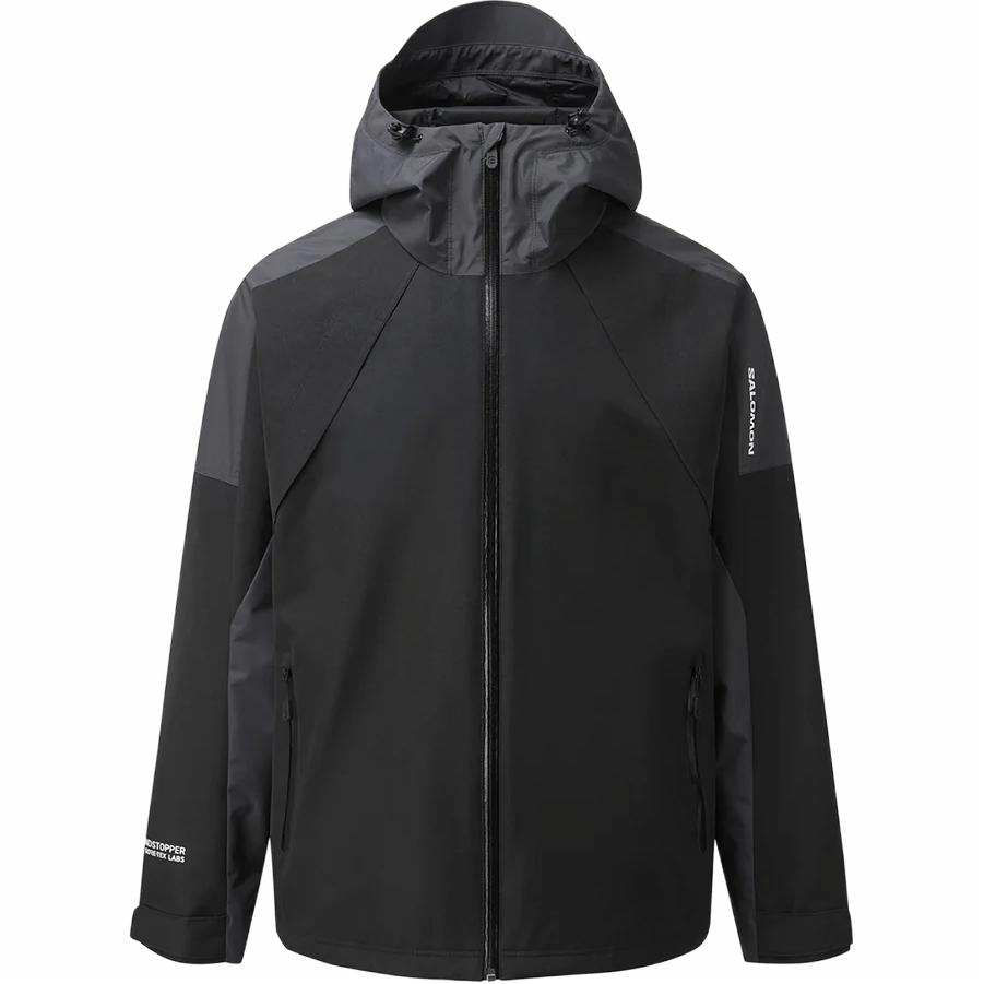 Мужская куртка Salomon WINDSTOPPER Gore-Tex (черная)