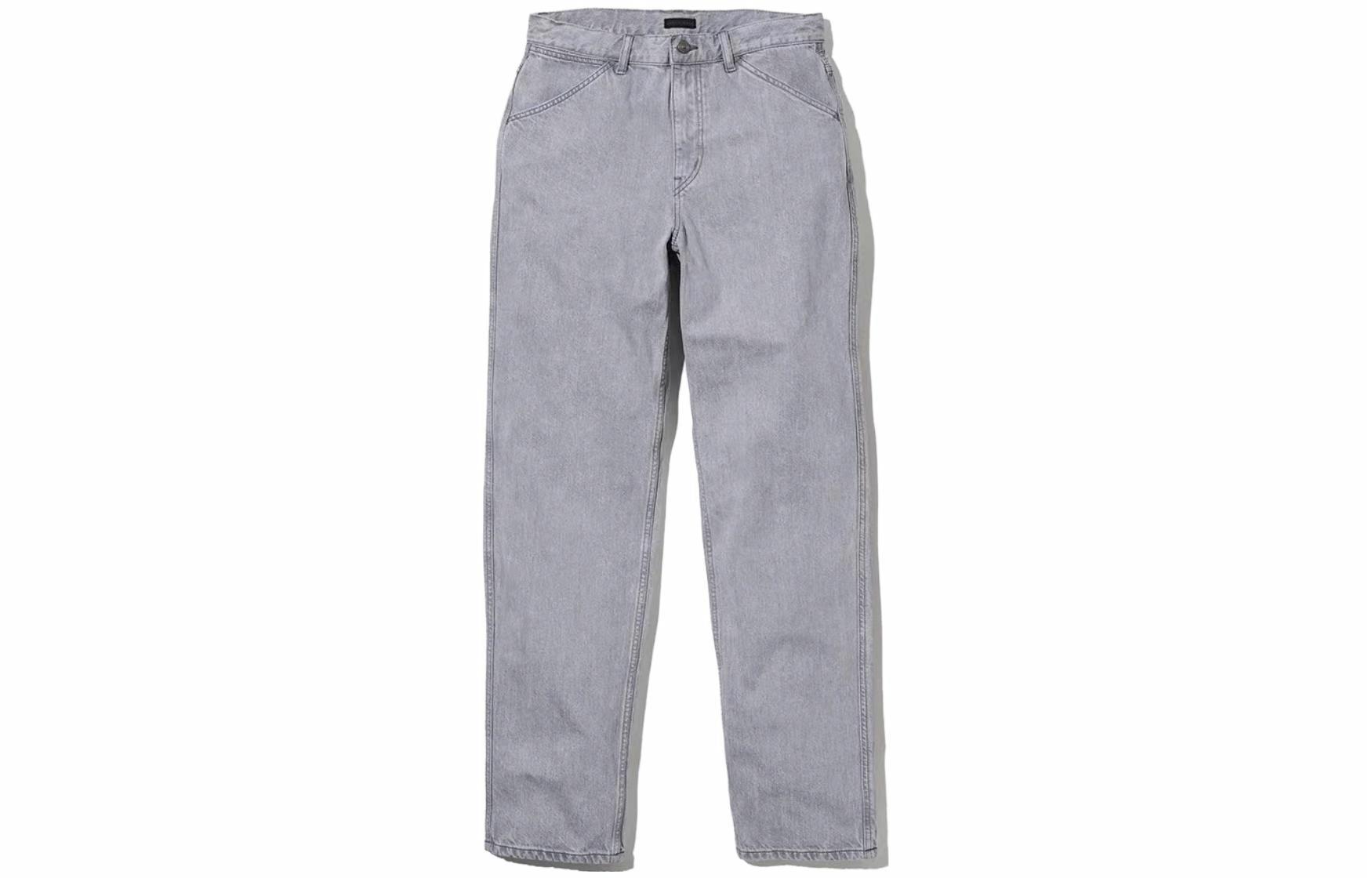 Штаны UNIQLO Straight Jeans (серые)