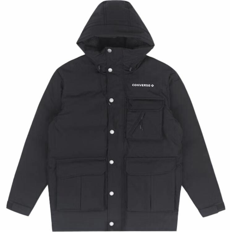 Мужская куртка Converse Multi-Pocket Down Jacket (черная)