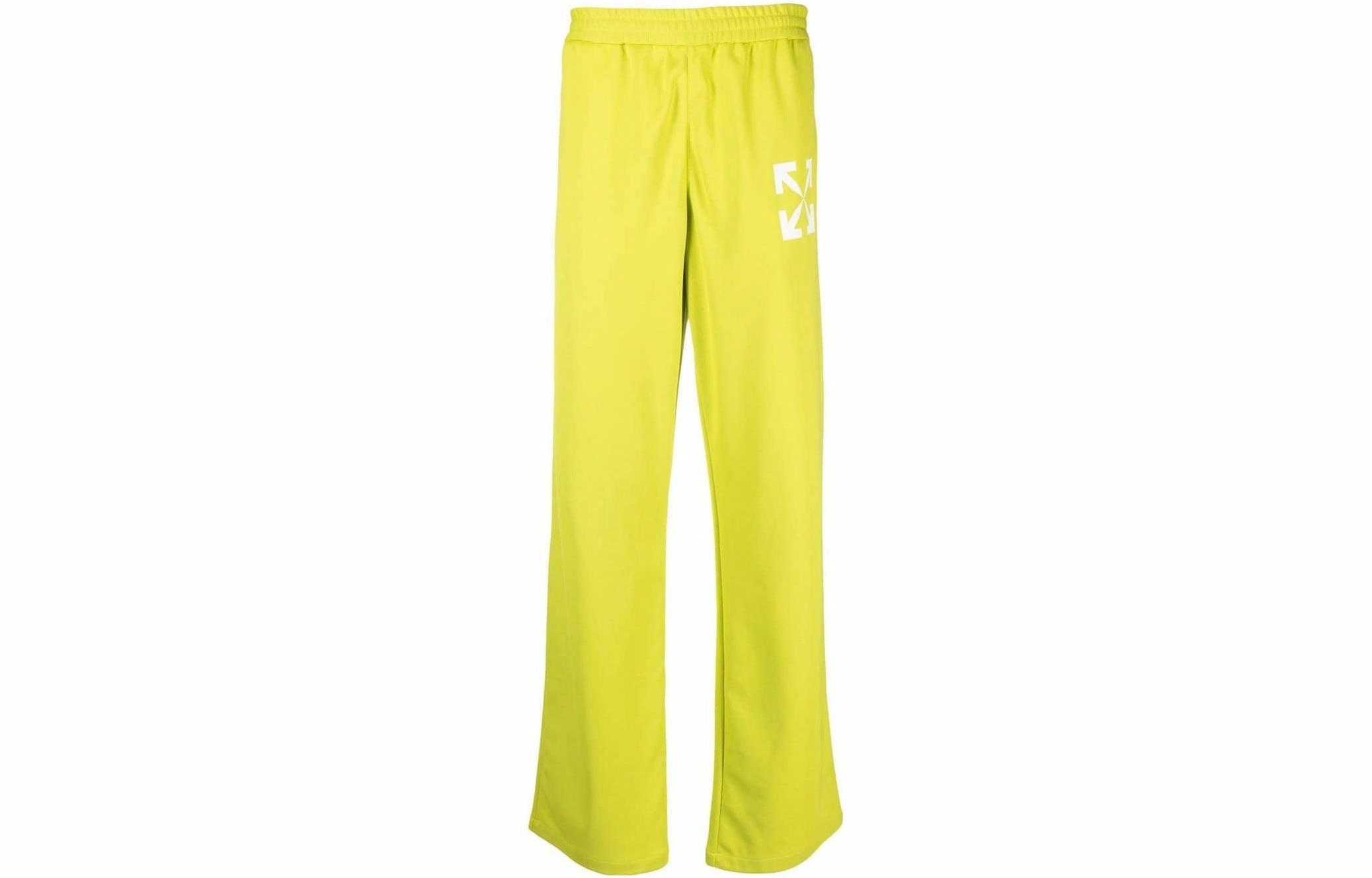 Мужские штаны OFF-WHITE OMCJ018S23FAB0015001 (зеленые)