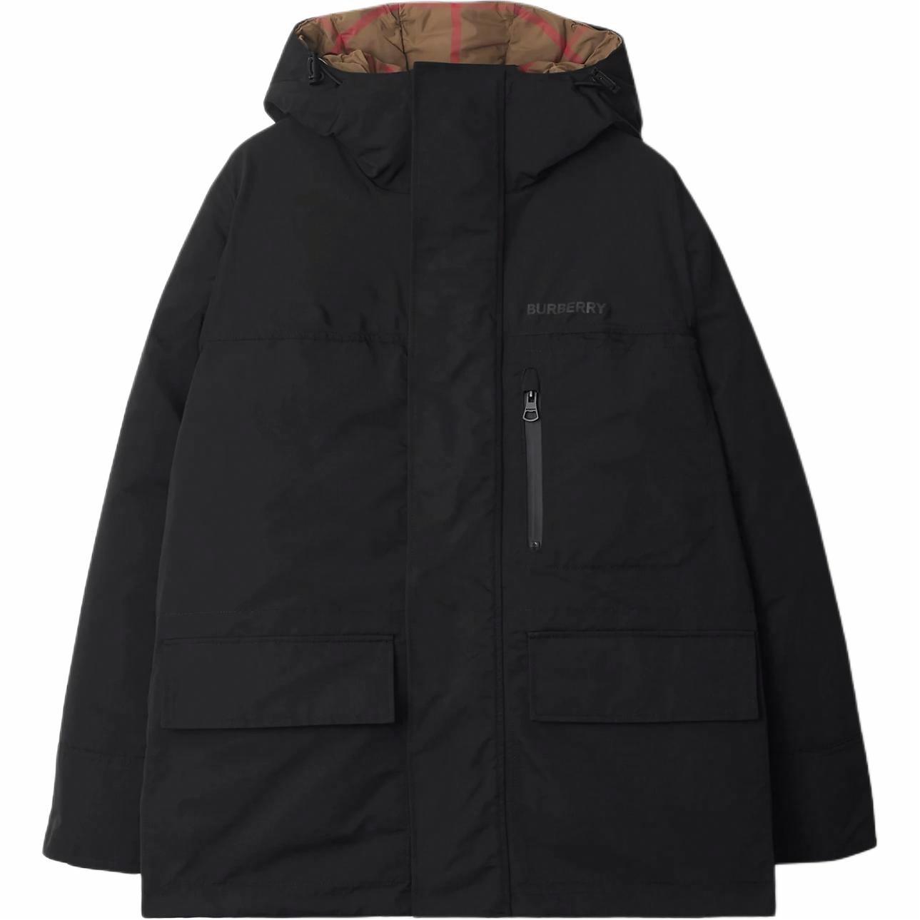 Мужская куртка Burberry Detachable Warmer Parka (черная)
