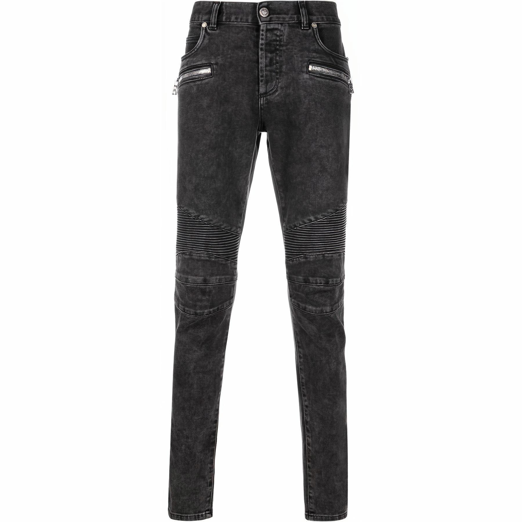 Мужские джинсы BALMAIN (черные)