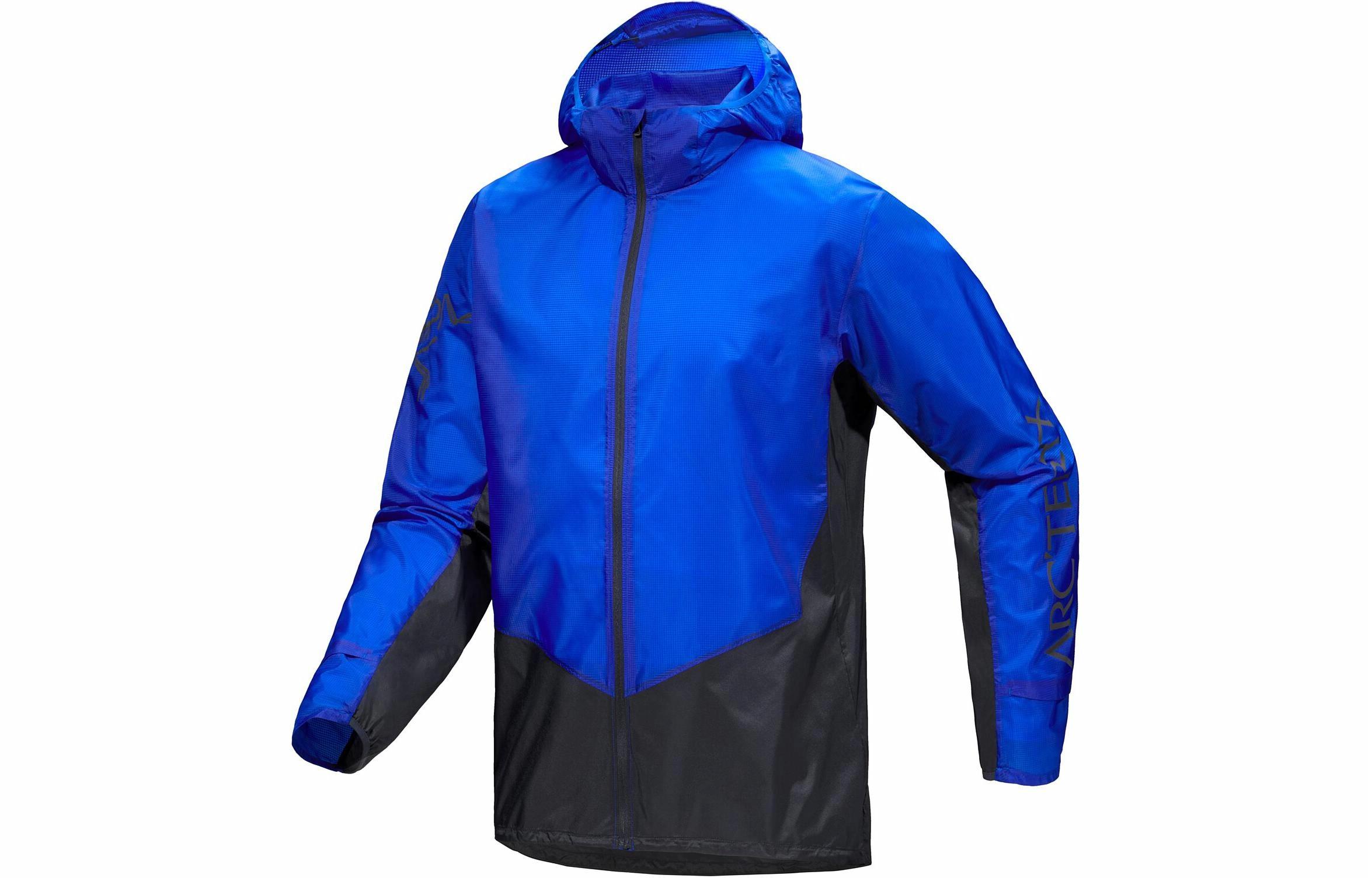 Мужская куртка Arcteryx Norvan Windshell Hoody ветрозащитная (черная)