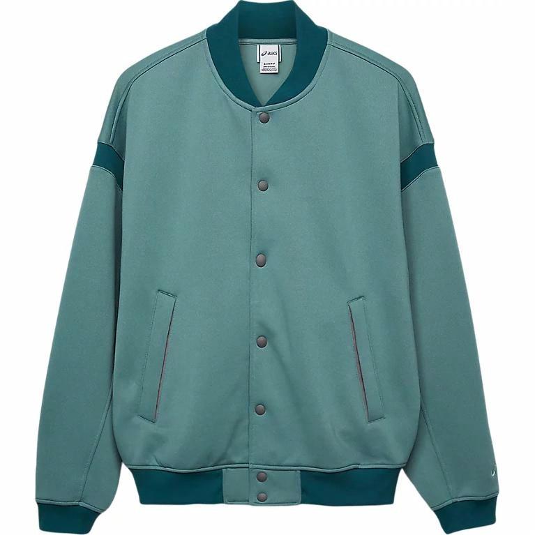 Куртка ASICS AW24 KNIT VARSITY SportStyle (зеленая)