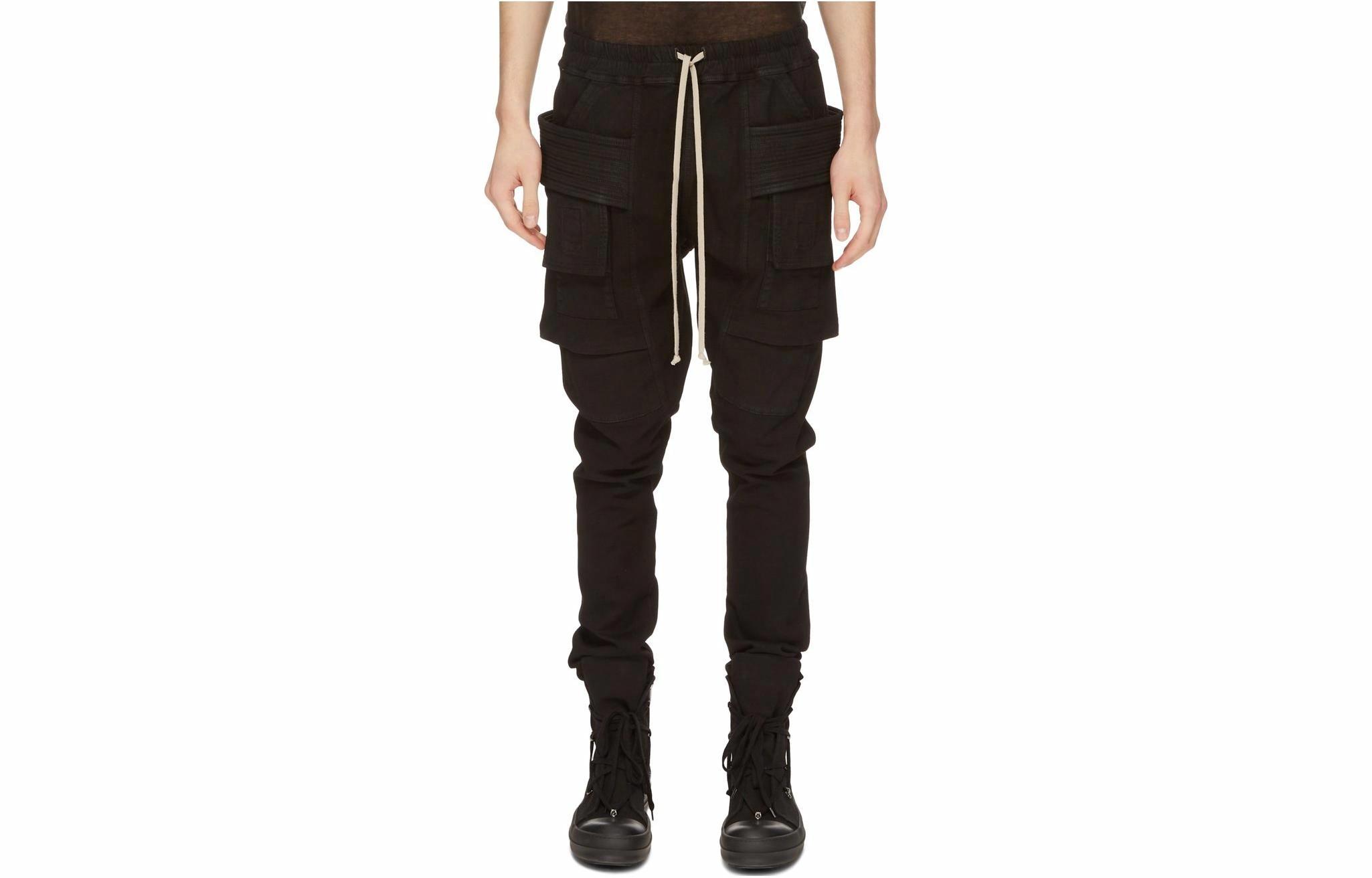Мужские джинсы Rick Owens FW23 (черные)