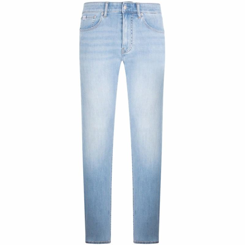 Мужские джинсы Calvin Klein Tapered Denim (светло-синие)