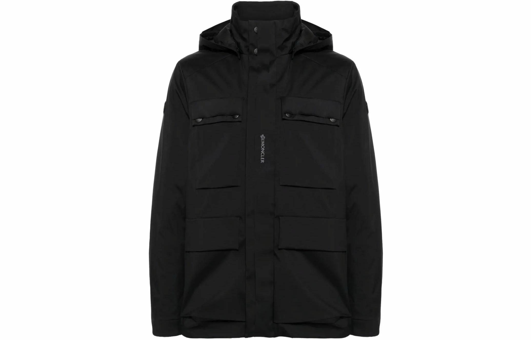 Мужская куртка Moncler Hooded Jacket (черная)