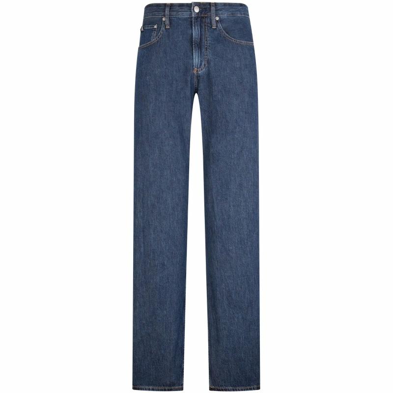 Мужские штаны CALVIN KLEIN 90s Vintage Straight Jeans (голубые)