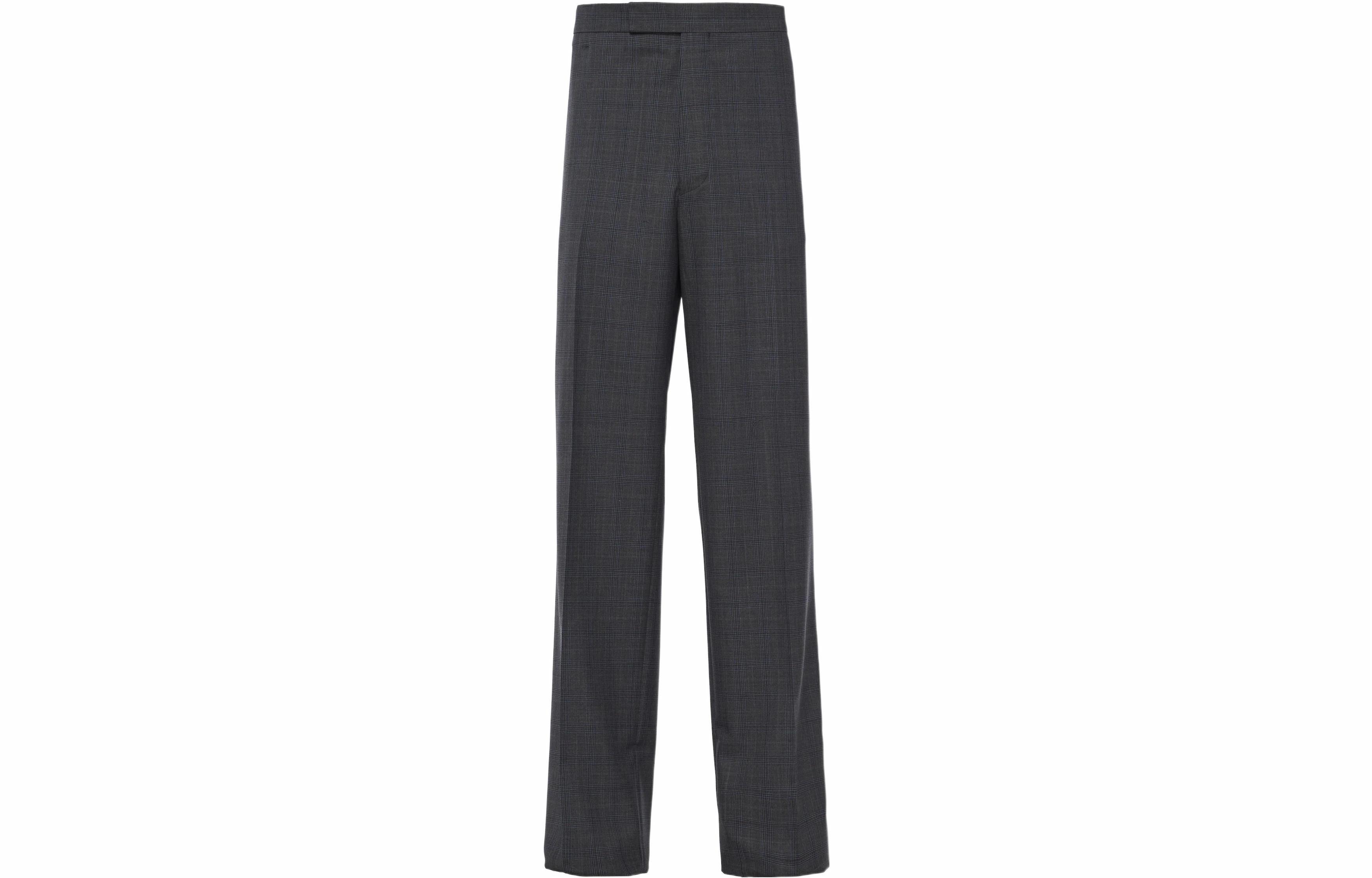 Мужские штаны Prada Mohair Casual Trousers (серые)