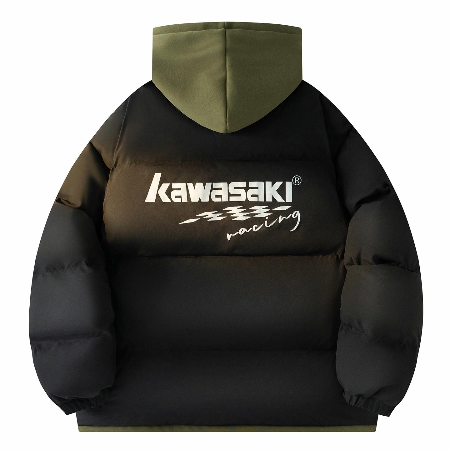 Куртка Kawasaki (серо-черная)