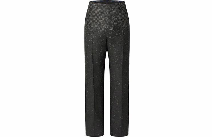 Мужские штаны Louis Vuitton FW22 Damier Spread (черные)