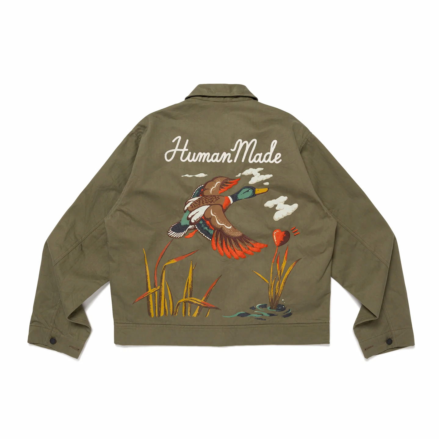 Куртка Human Made SS25 (оливково-желтая)