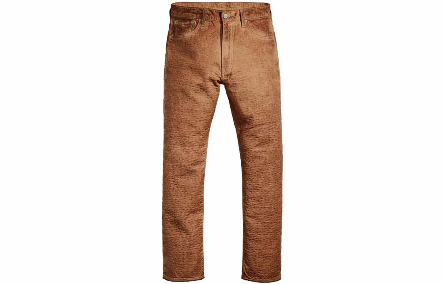 Штаны Stussy x Levi’s Jacquard Denim Pants (коричневые)