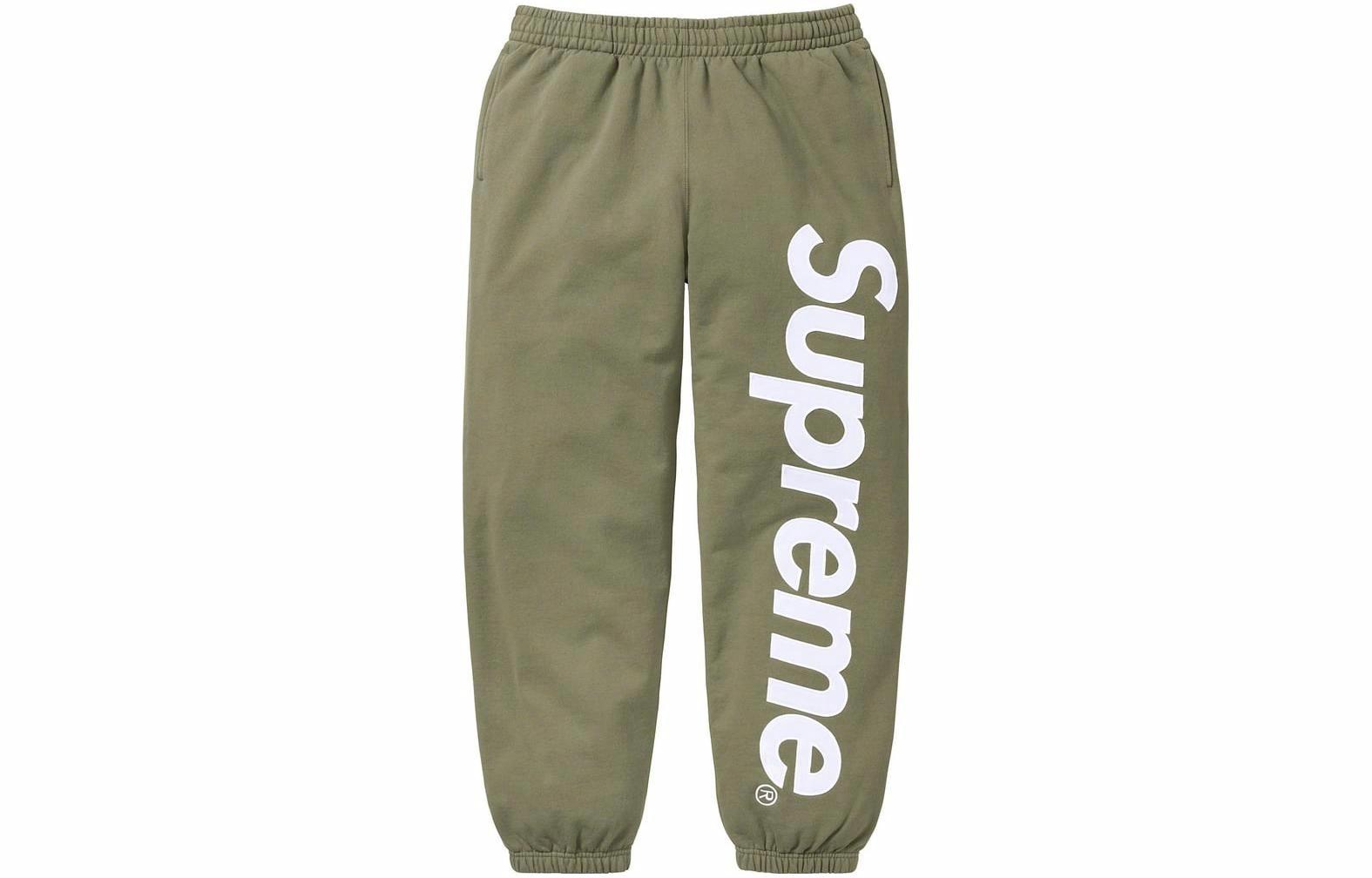 Штаны Supreme FW23 WEEK8 SATIN APPLIQUÉ (черные)
