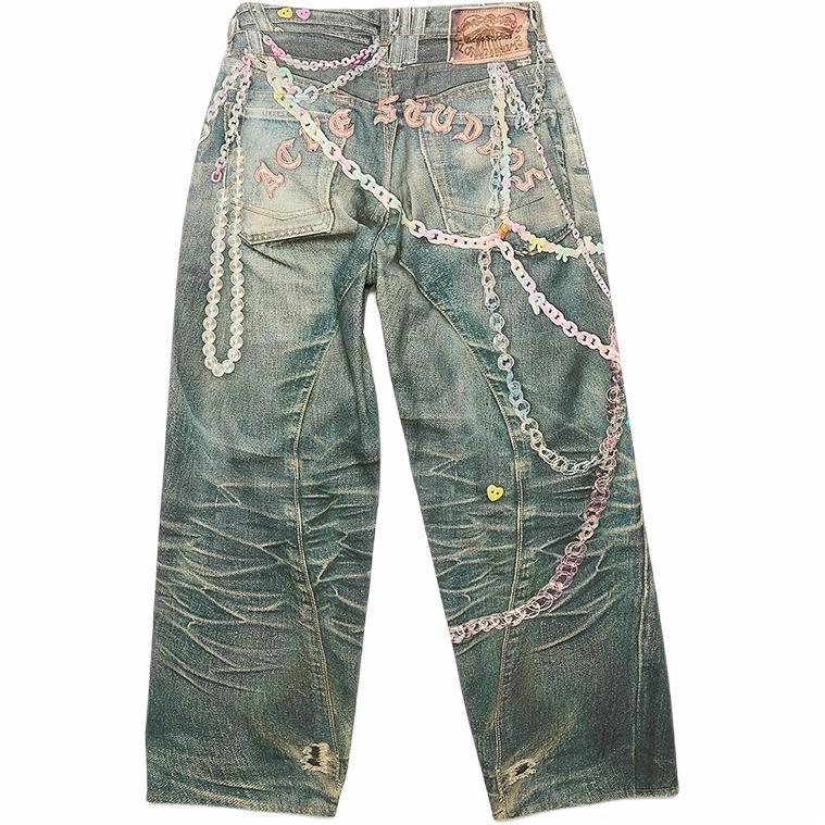 Мужские штаны Acne Studios SS25 1981M (синие)