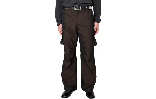 OUR LEGACY Casual Pants Men's Brown Moderate Straight Fit Pants
