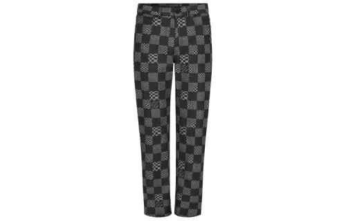 LOUIS VUITTON New Quarterly Products Of LV Casual Pants Men's Gray Moderate