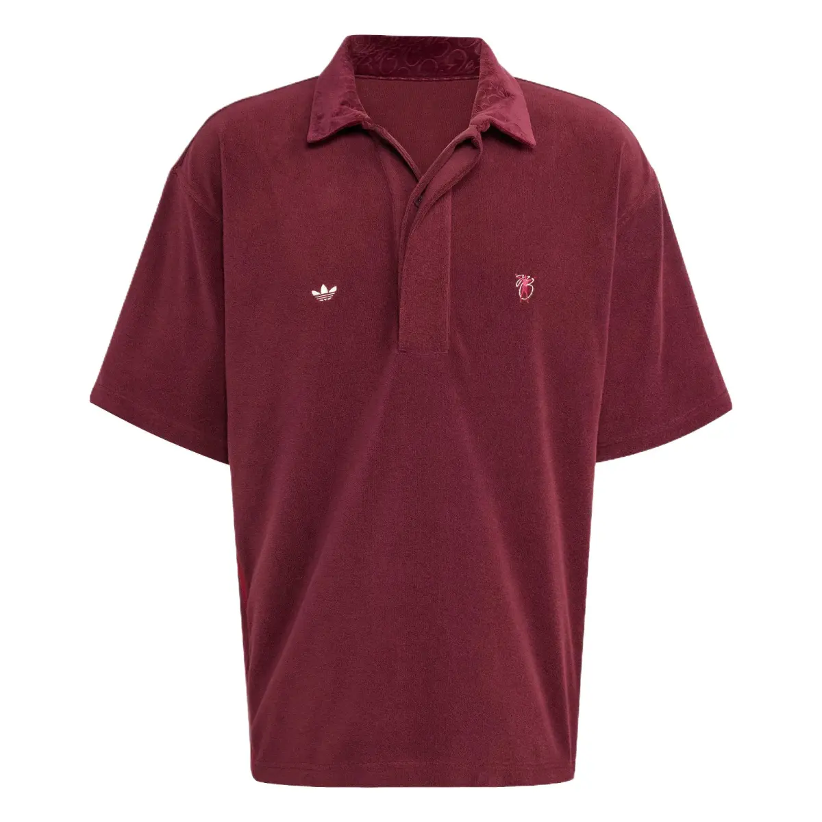 Adidas Originals JUDE BELLINGHAM Polo Shirt Men's Dark Reddish Purple