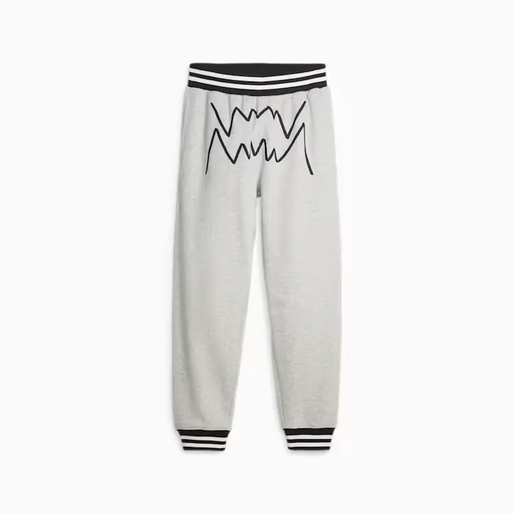 PUMA Knitted Sweatpants Men's Light Gray