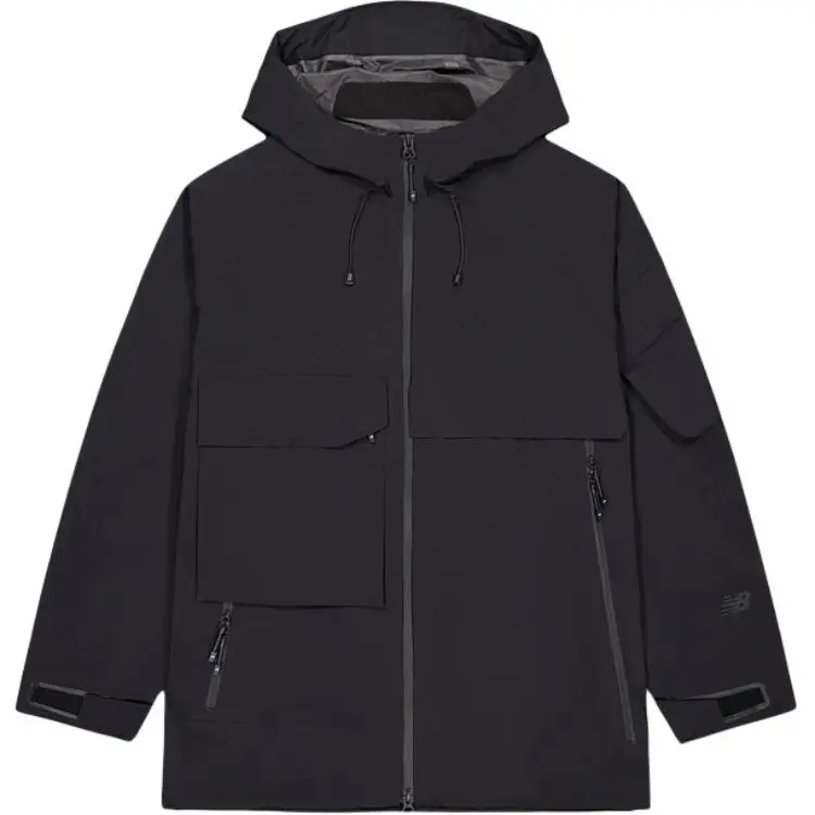 New Balance Jackets Men's Black Hooded Moderate Other