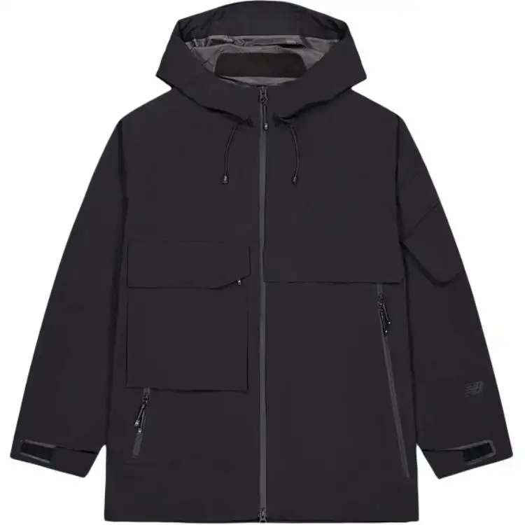 New Balance Jackets Men's Black Hooded Moderate Other