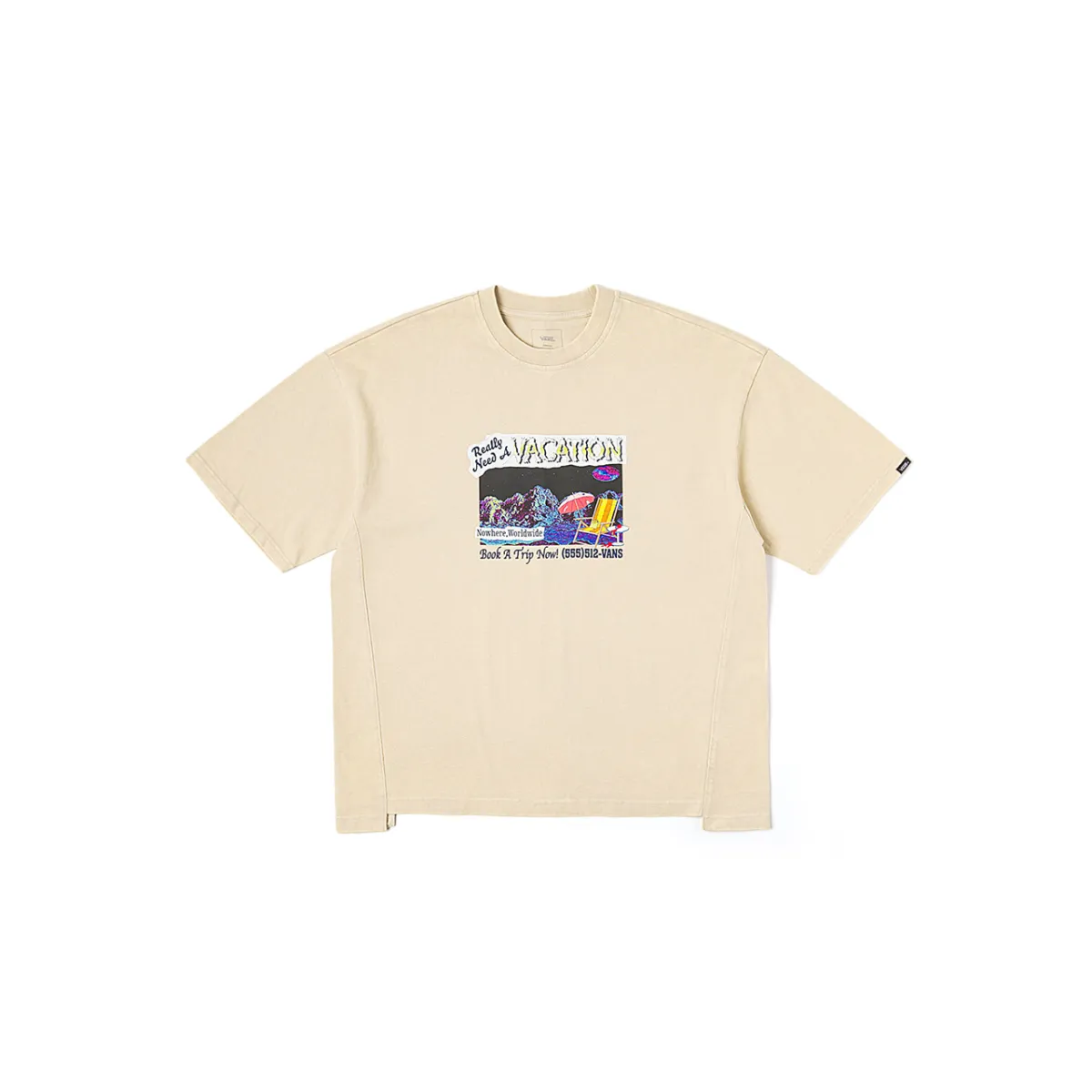Vans T-Shirts Unisex Oat Crew Neck Moderate